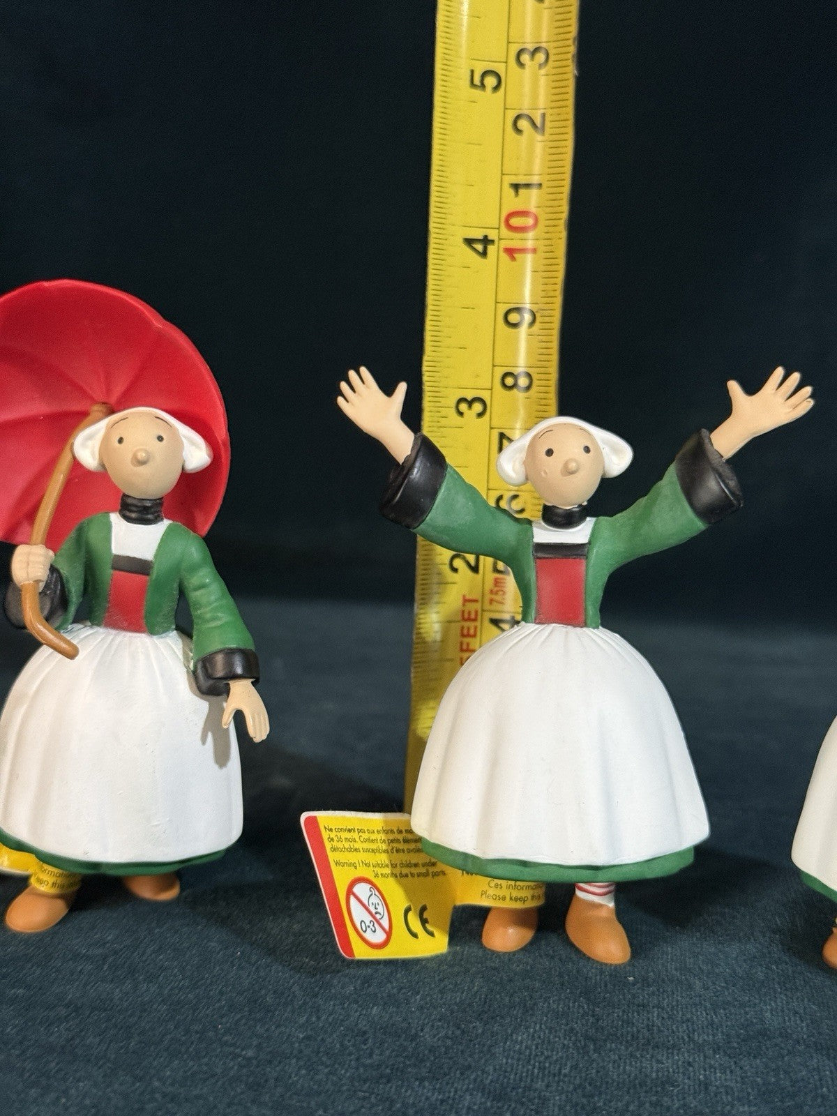 Fun Lot Of 5 Comic Character Becassine Dolls And Paper Doll Outfits
