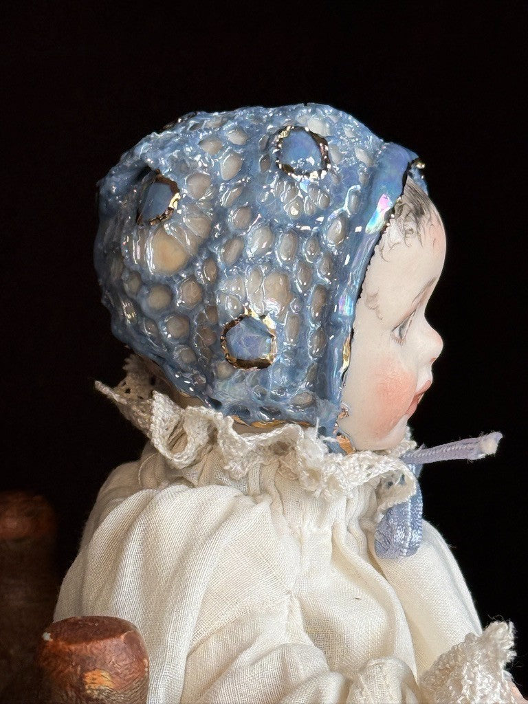 OOAK Collectible 7" Kathy Redmond Porcelain Prince (?) Baby Doll