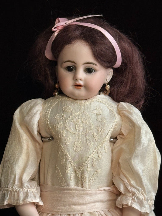 Antique German 21.5” Simon Halbig 1010 Bisque Head Doll