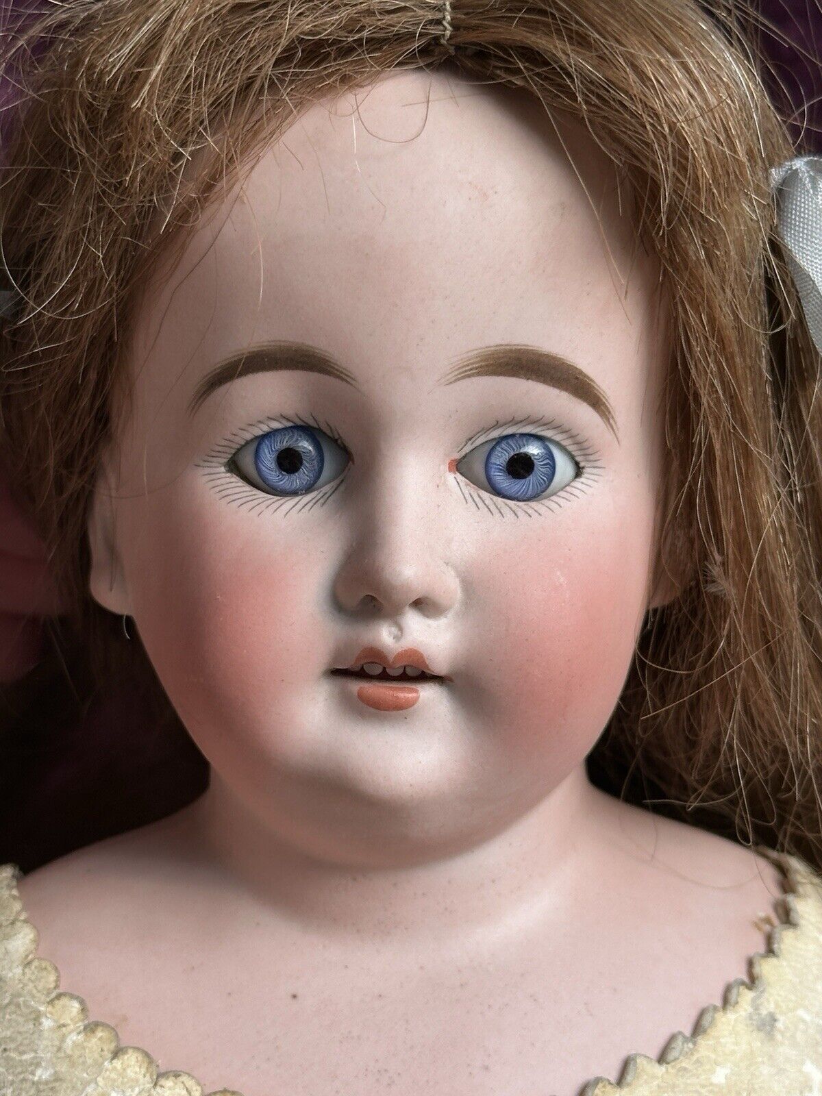 Antique German 18” Cuno Otto Dressel COD 93 (?) C DEP Bisque Shoulder Head Doll