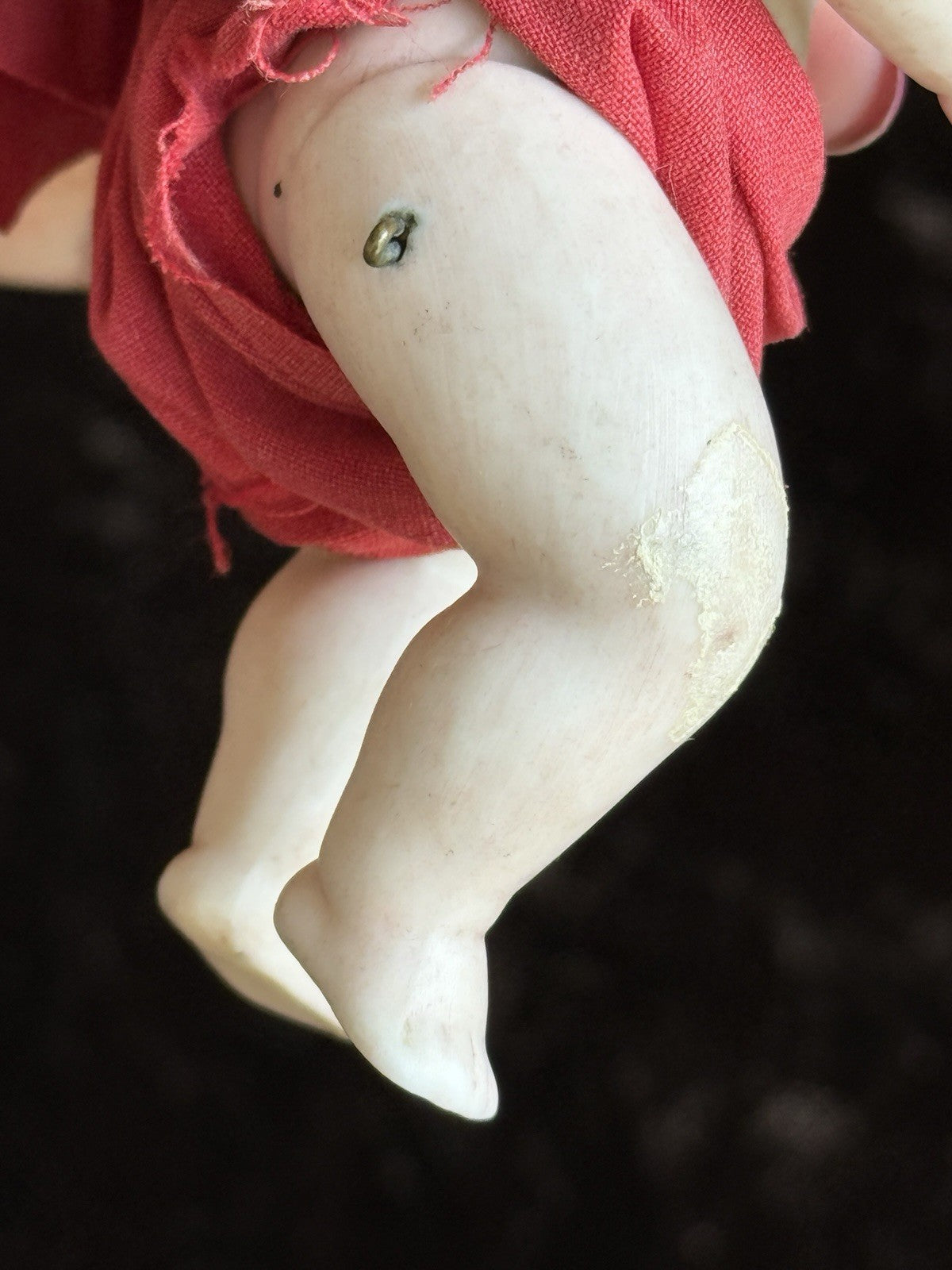 Antique German Kestner (?) 5” All Bisque Mignonette Dollhouse Baby Doll