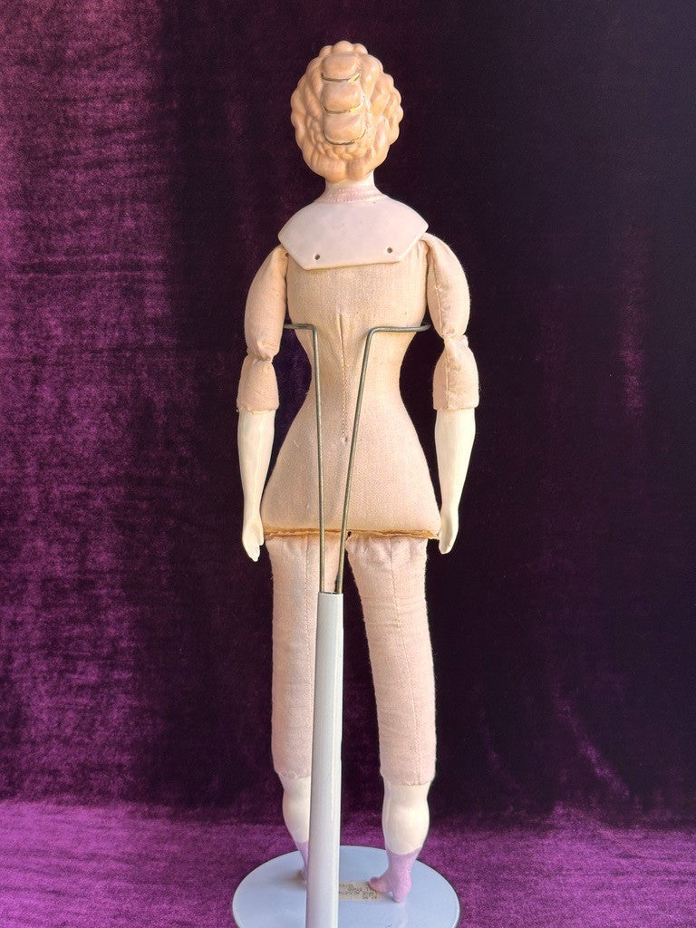 Vintage 22” Reproduction of Antique German China Fashion Doll