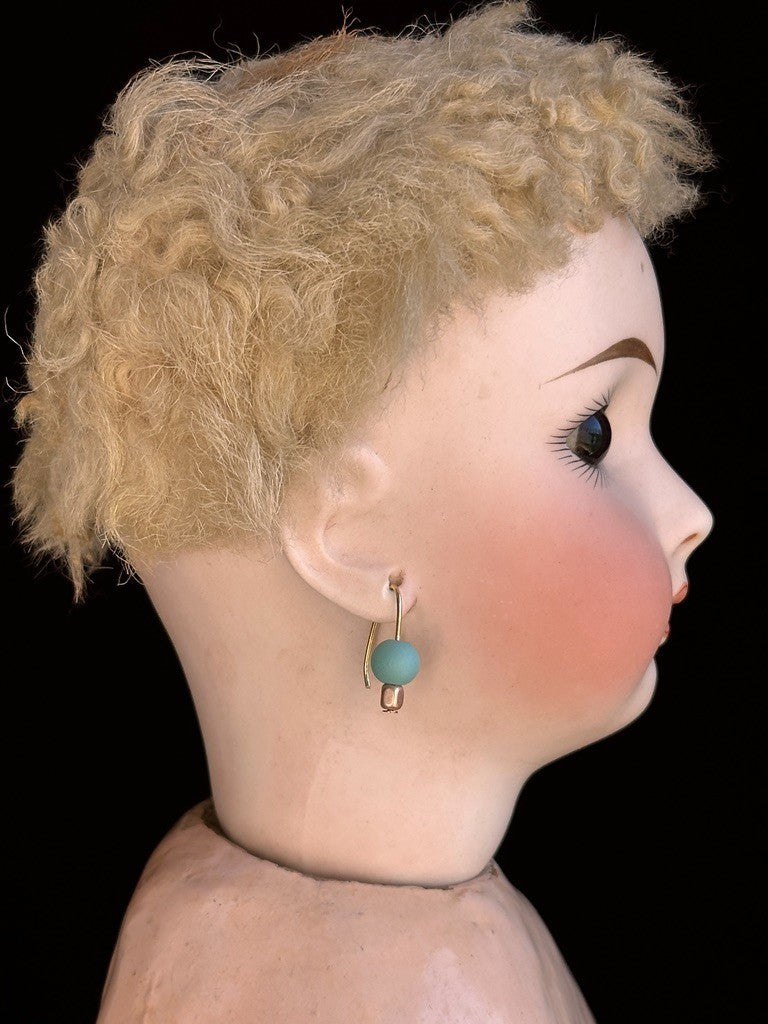 Antique German 20.5” Sonnenberg 117 Belton Type Closed Mouth Bisque Head Doll