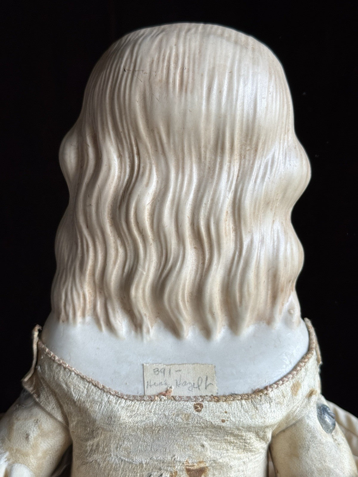 Vintage 19” Reproduction of Antique ABG Spill Curl Parian Doll with Antique Body