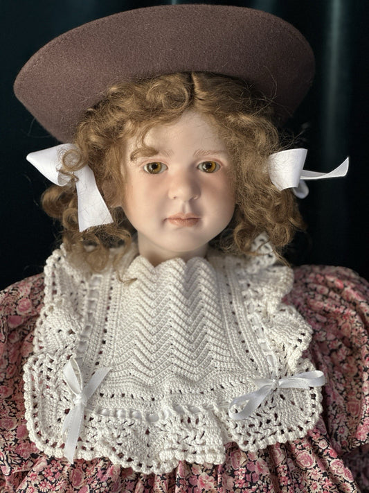 Collectible Artist 24” Porcelain Doll “Anne” by Ruth Treffeisen LE 100 COA