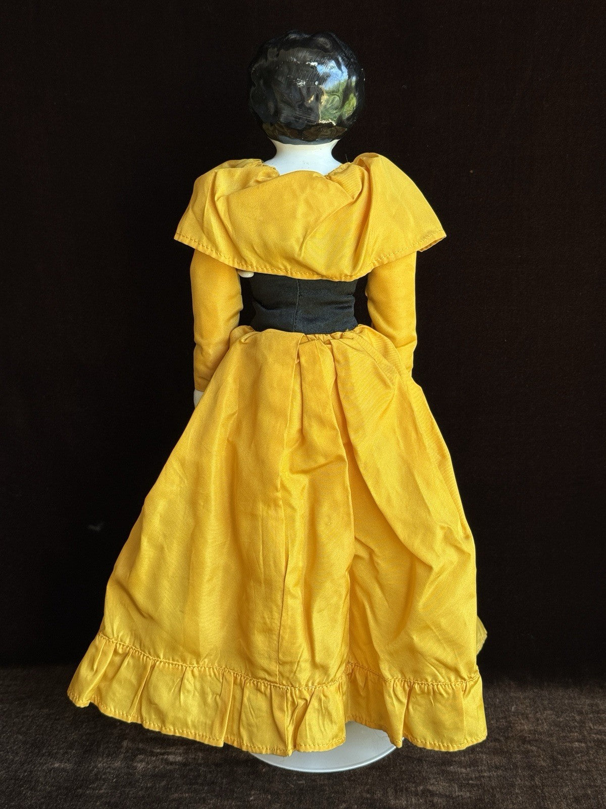 Antique German 17” Bawo & Dotter Brunette China Head Doll