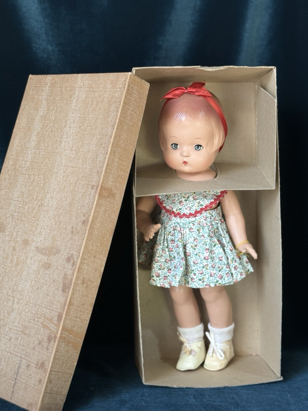 Original Box Vintage American 13” Patsy Composition Doll Tag