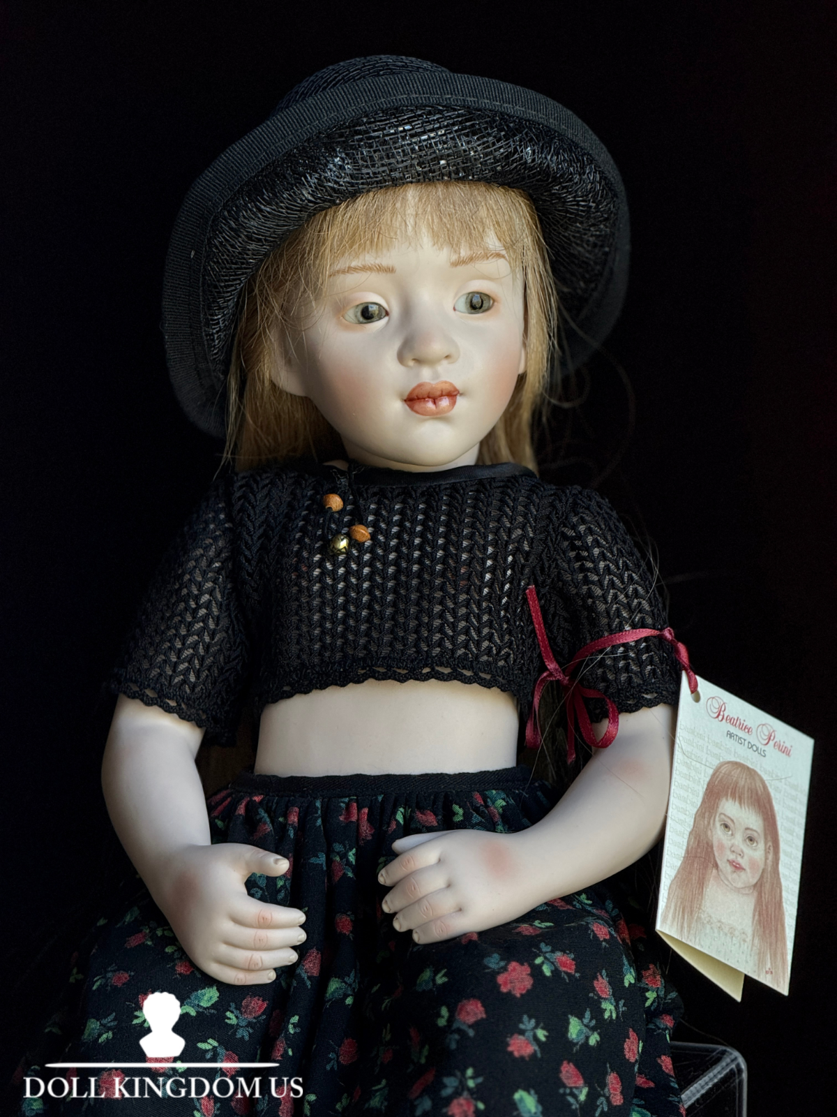 OOAK Italian Artist Beatrice Perini All Porcelain Doll Anna New with Tag LE 20