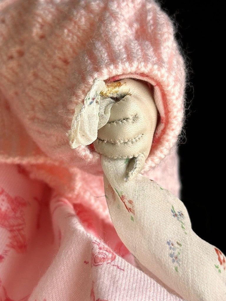 Rare OOAK 22” French Artist Malou Ancelin Leather Signed Girl Doll LE 30