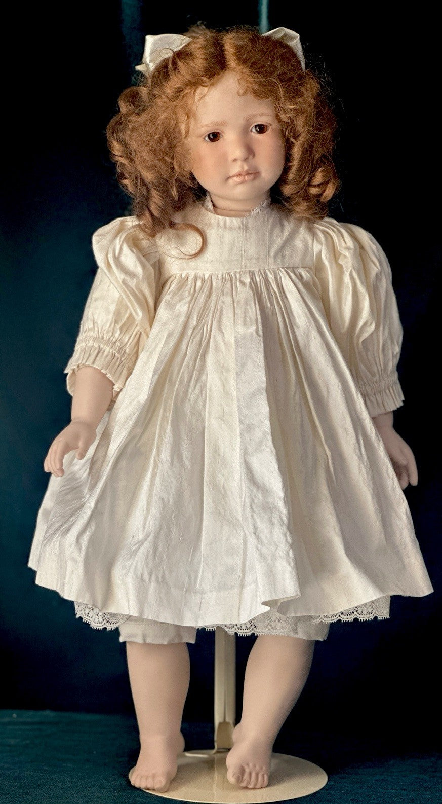 Collectible Artist 22” Porcelain Doll “Moni” by Ruth Treffeisen LE 51/100 COA