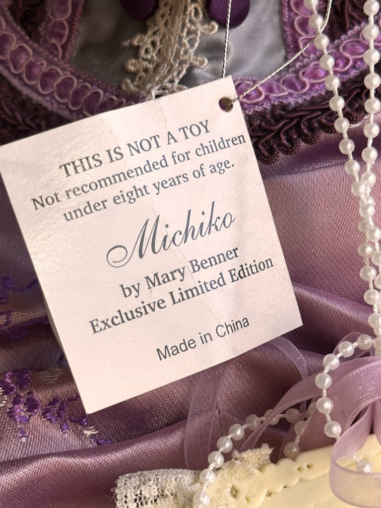 Huge Mary Benner 36" Porcelain Repro of French Bru Jne Michiko Doll LE 750