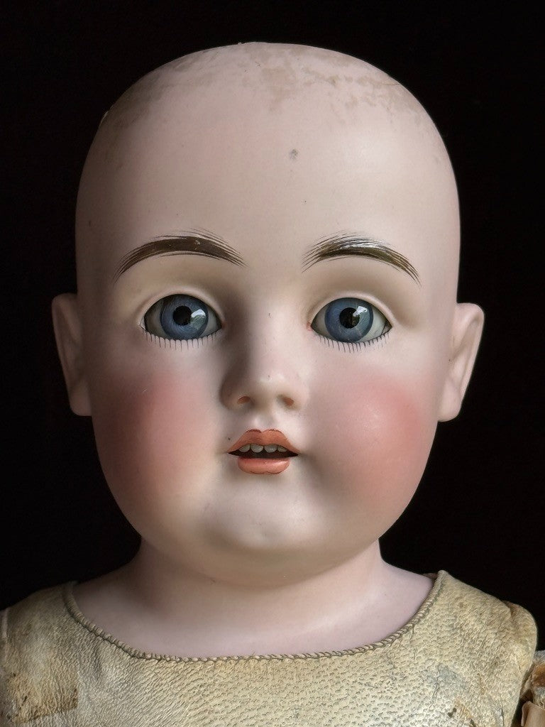 Antique German 22” Kestner 154 Bisque Shoulder Head Doll