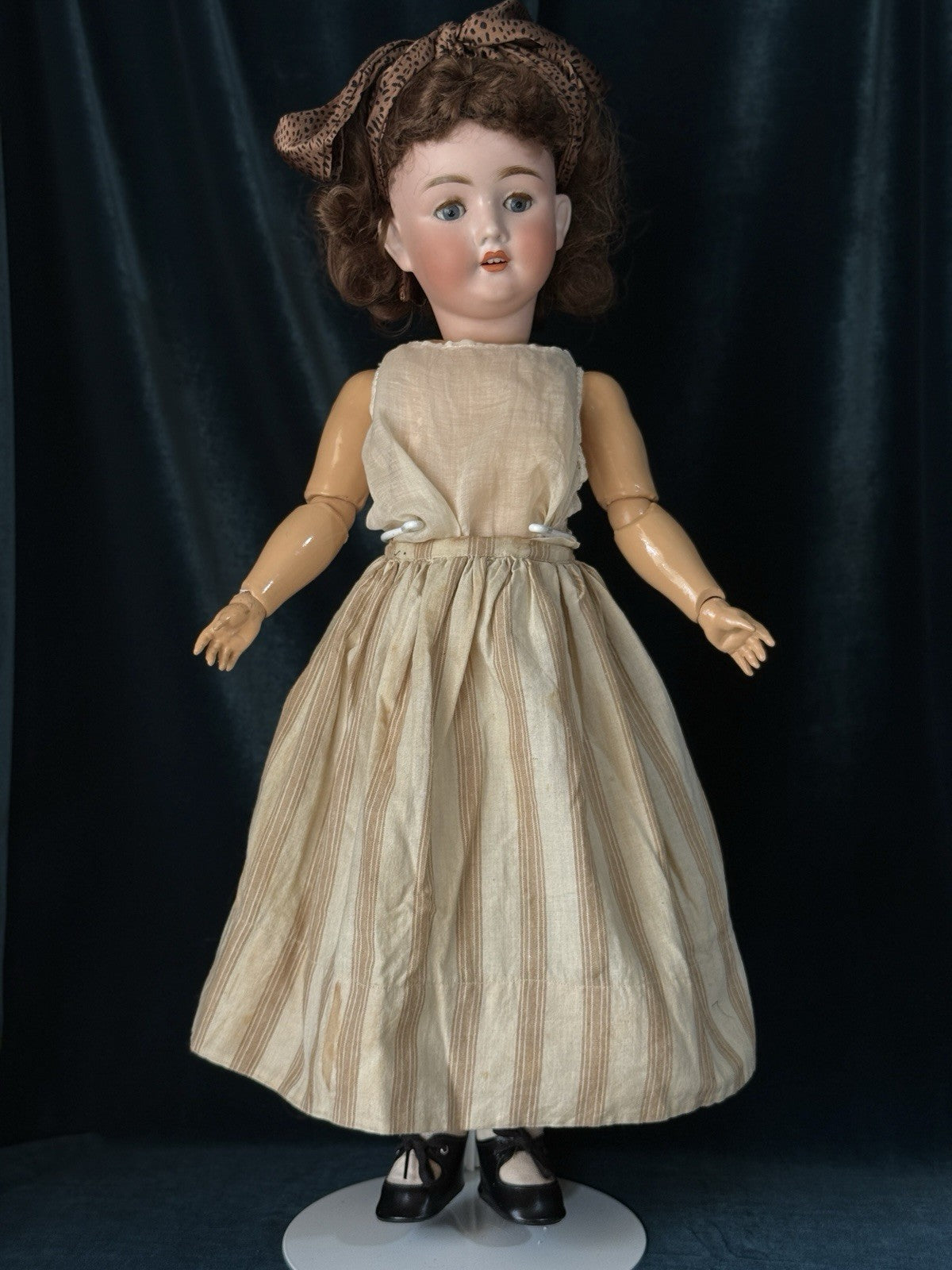 Antique German Kley Hahn Walkure 24” Doll Bisque Head Composition Body