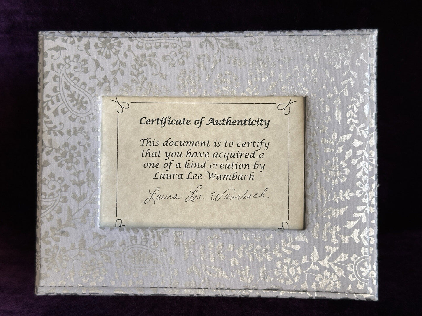 OOAK Miniature Polymer Reborn Laura Lee Wambach Baby Doll With COA and Box