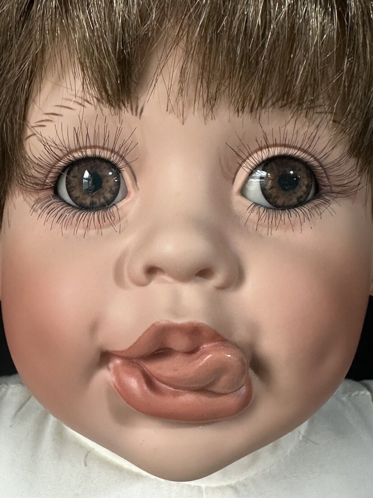 Collectible Porcelain 22” Doll “Bubba Bo Slugger” by Fayzah Spanos LE 1000
