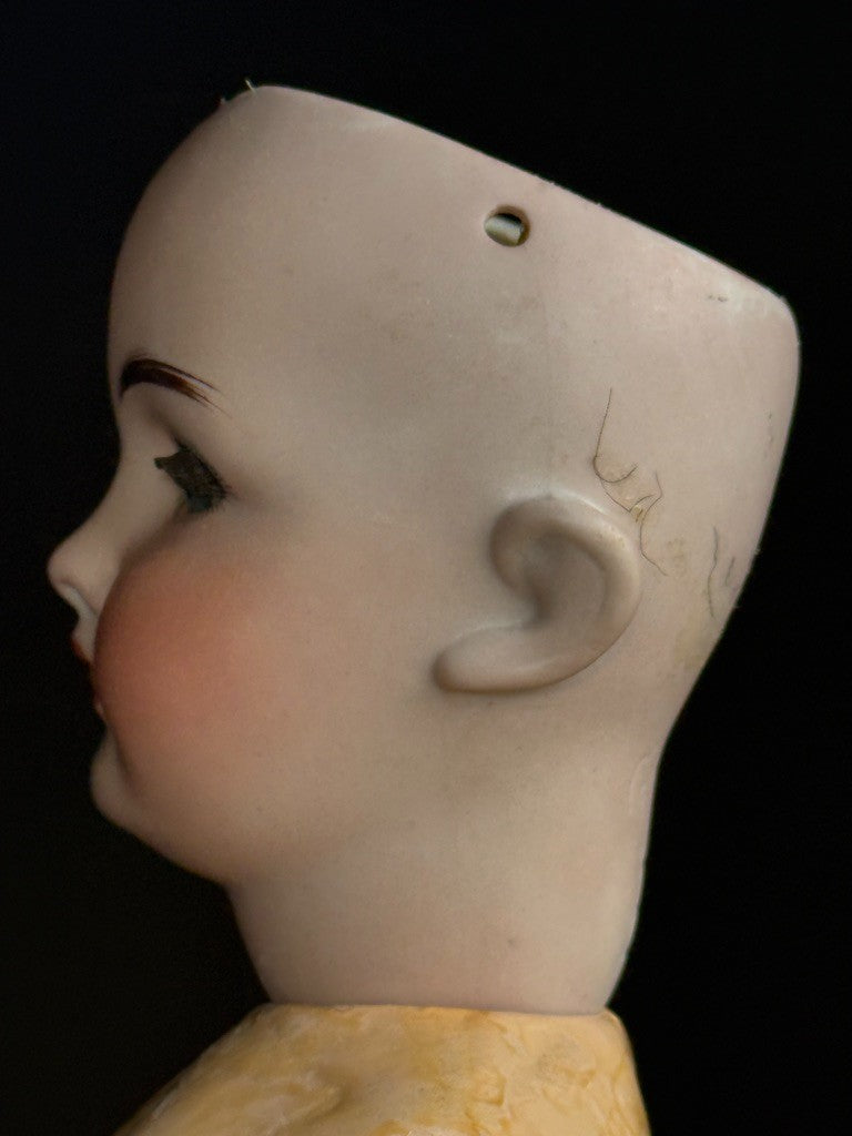 Antique German 22” Goebel B3 Bisque Head Composition Body Doll