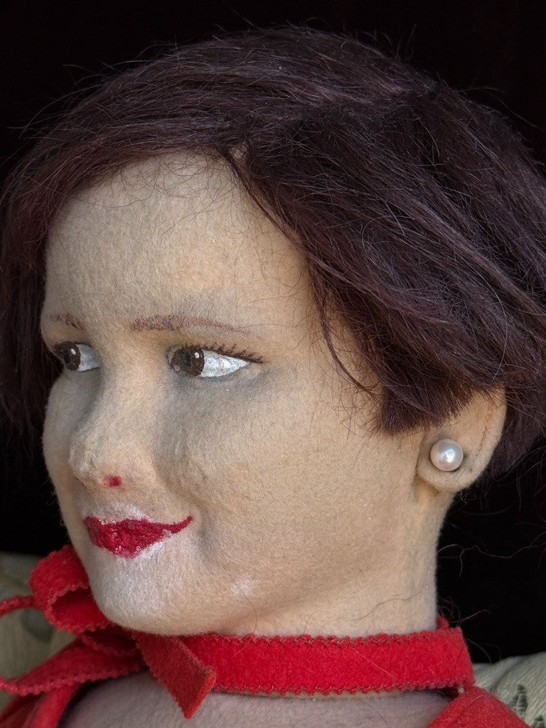 Vintage Italian 30" Lenci Mimy Marlene Dietrich 533 Series Felt Character Doll