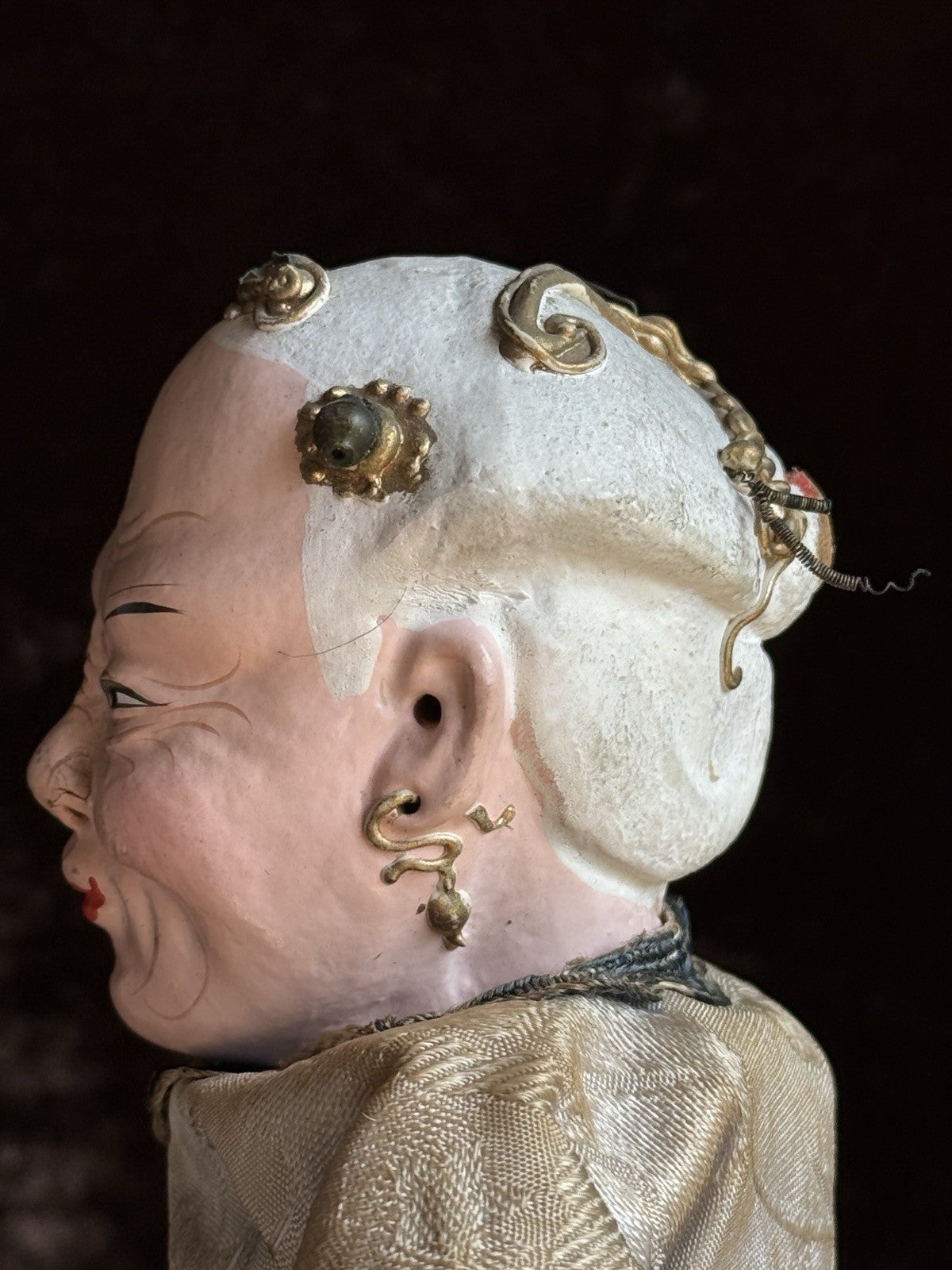 Pair of Vintage 10.5” Chinese Opera Dolls