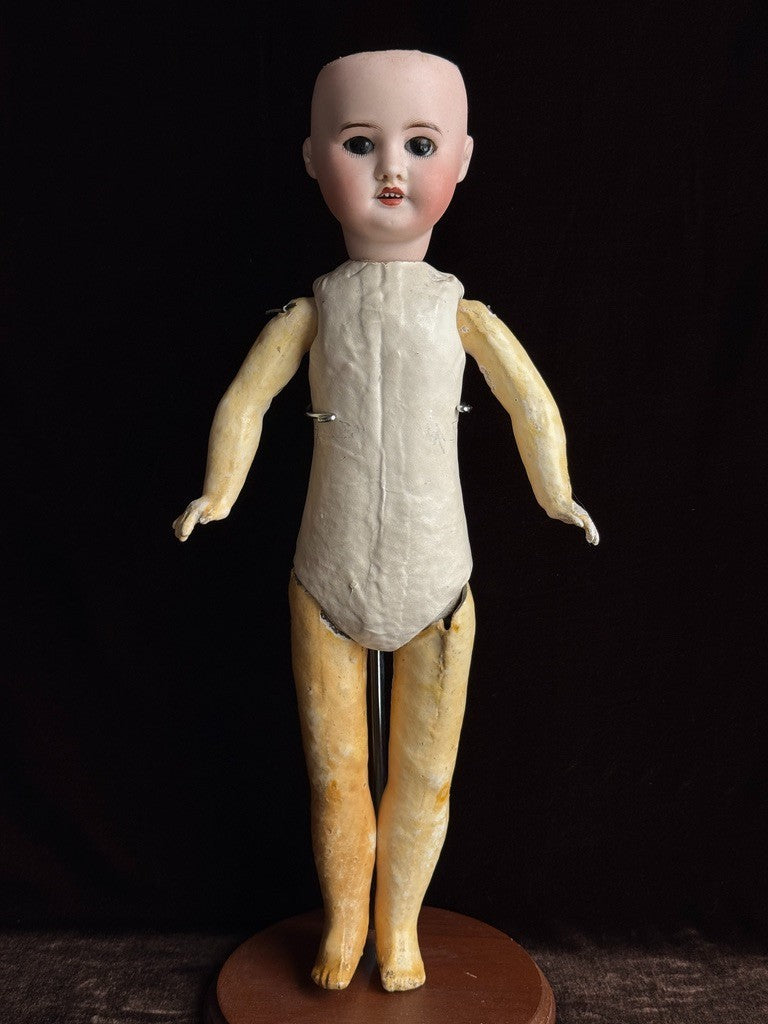 Antique French 17.75” SFBJ 60 Bisque Head Doll
