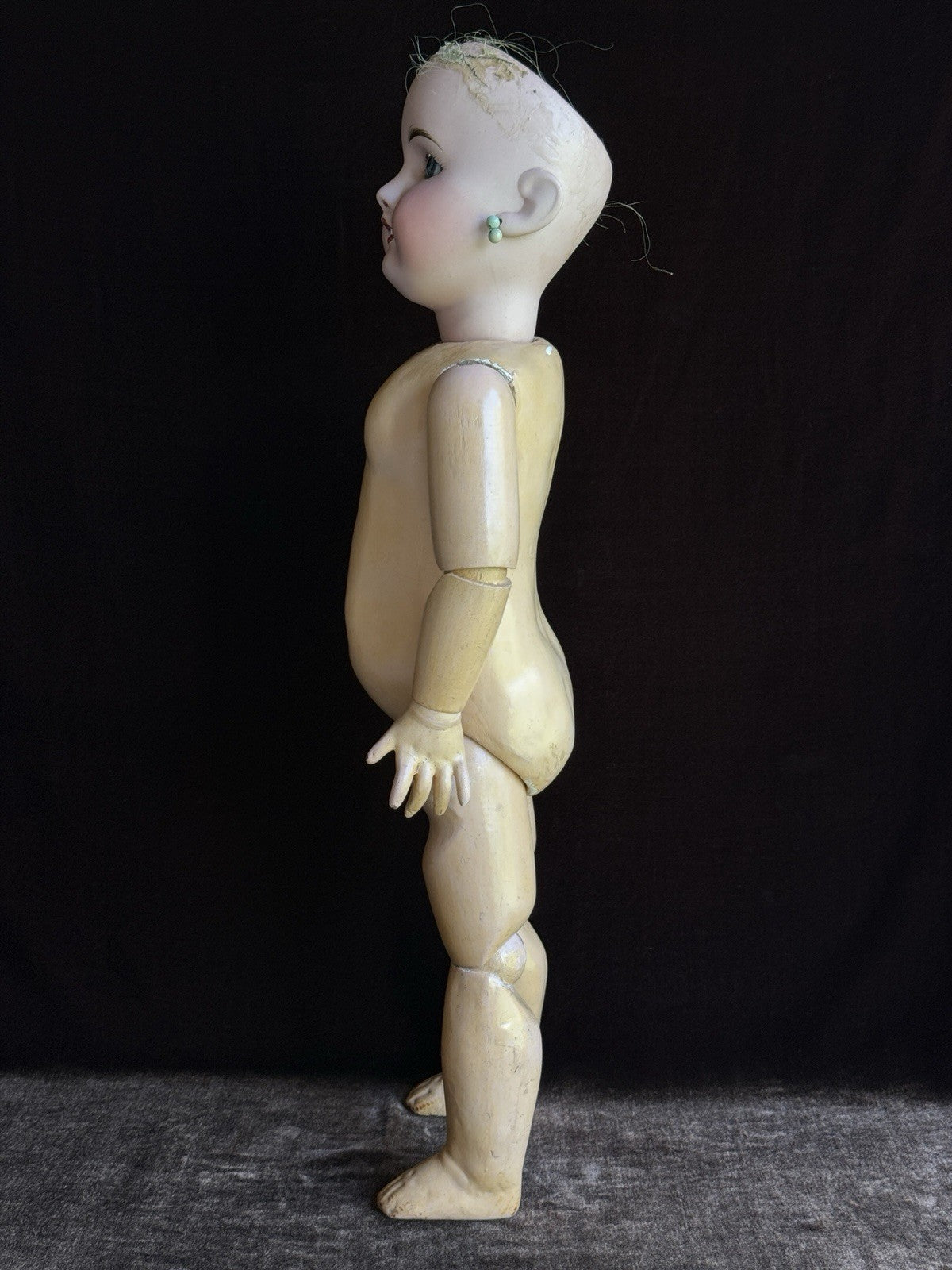 Antique French 21.5” Laternier Limoges Bisque Head Doll
