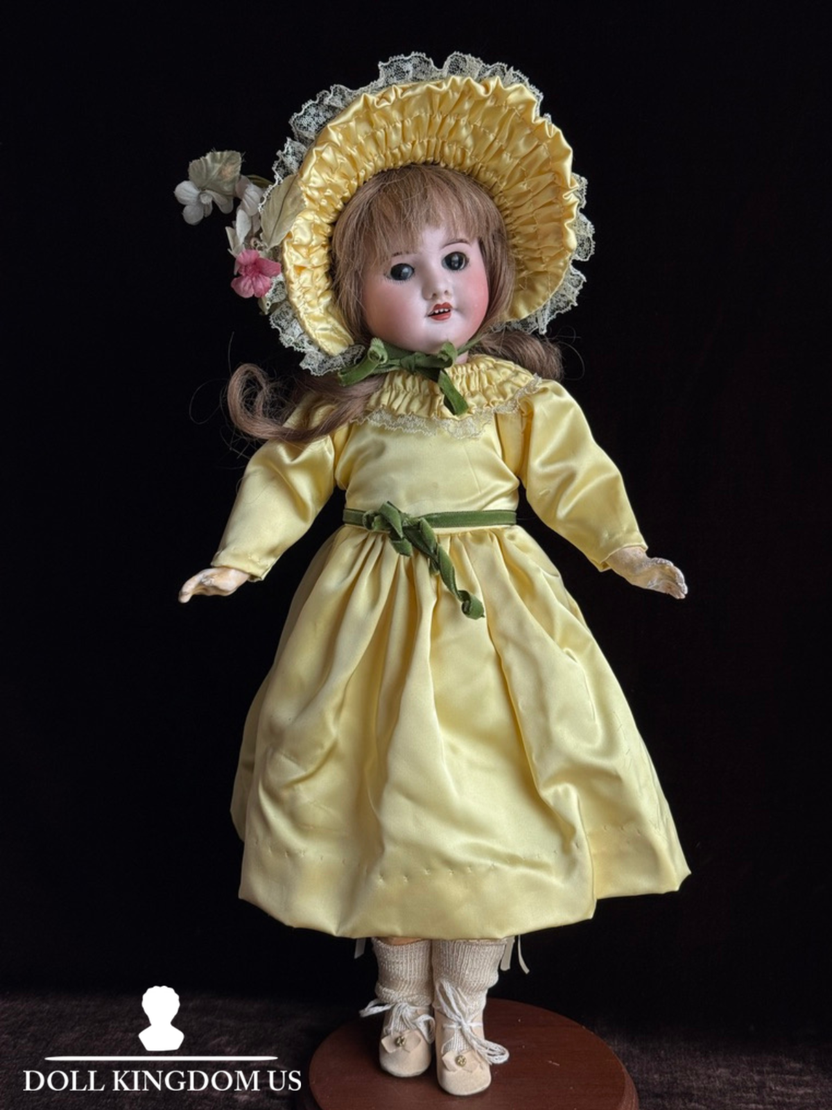 Antique French 17.75” SFBJ 60 Bisque Head Doll