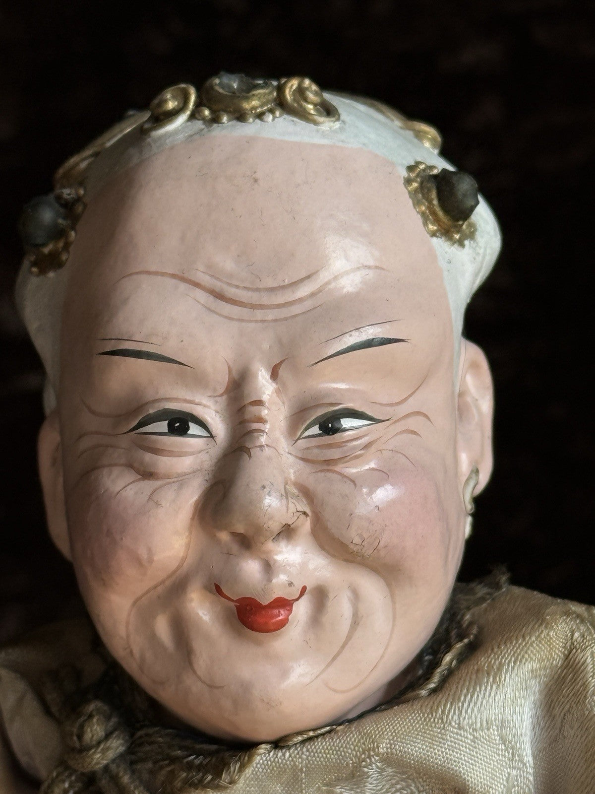 Pair of Vintage 10.5” Chinese Opera Dolls