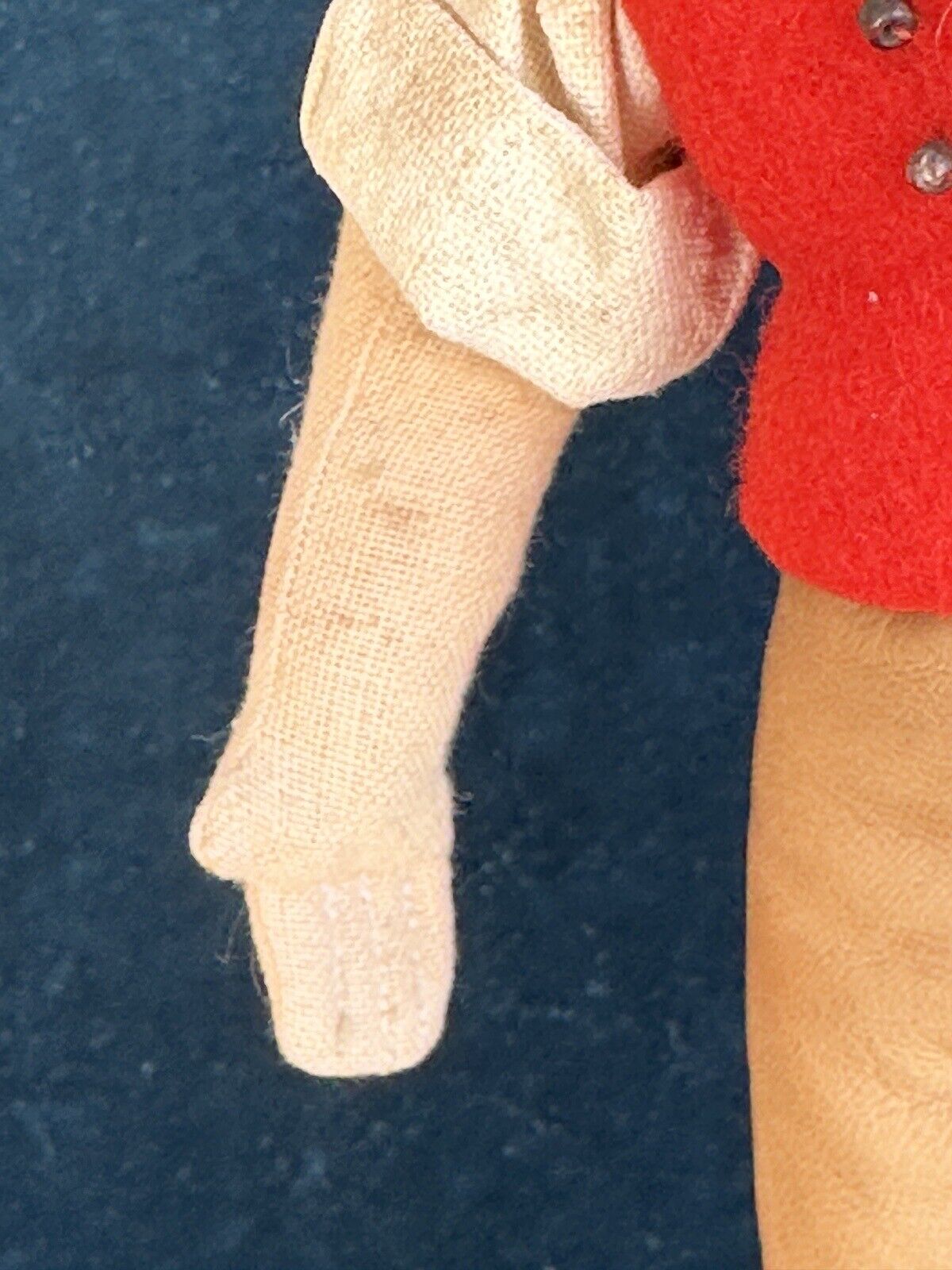 Unidentified Vintage 11” European Cloth Rag Boy Doll