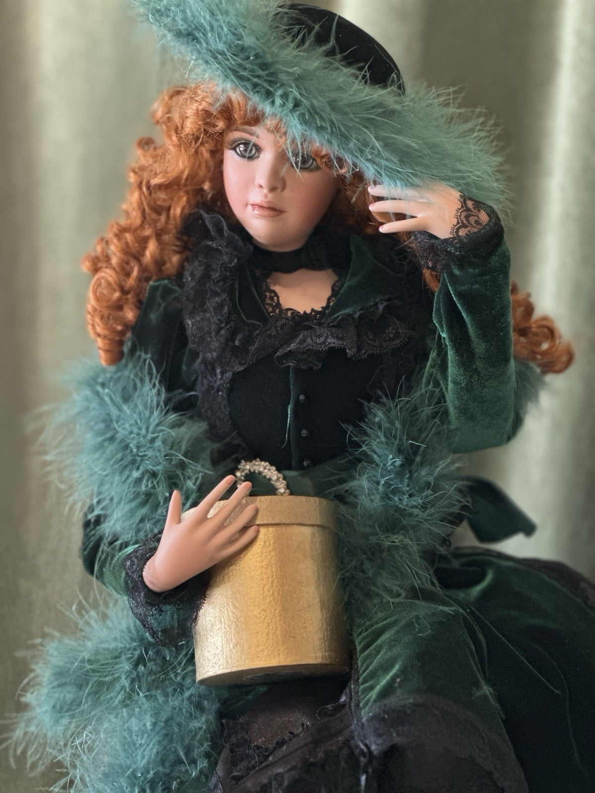 Jan Mclean 24" Porcelain Doll “Lily Marlane” Tag/COA For Exclusively Yours 1998