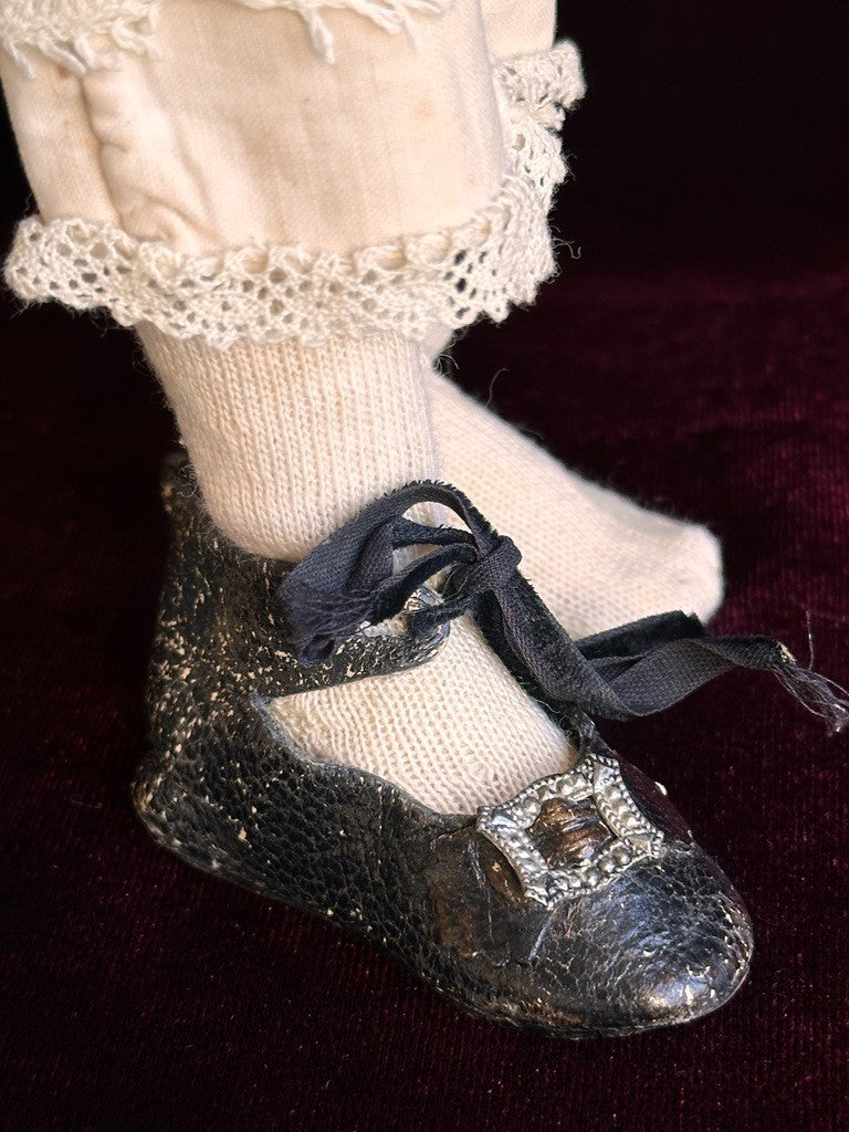 Antique French 14" Leon Casimir Bru Fashion Bisque Doll Wooden Articulated Body