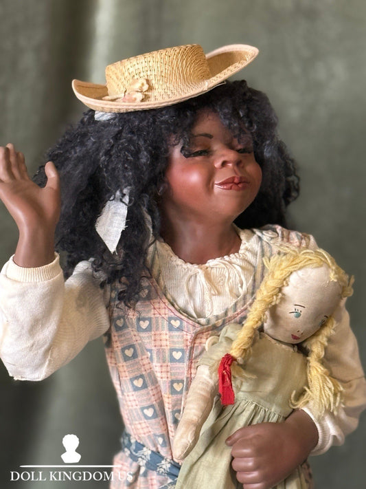 Reproduction Of “Lucinda ” by Mary Van Osdell Porcelain 24” Doll