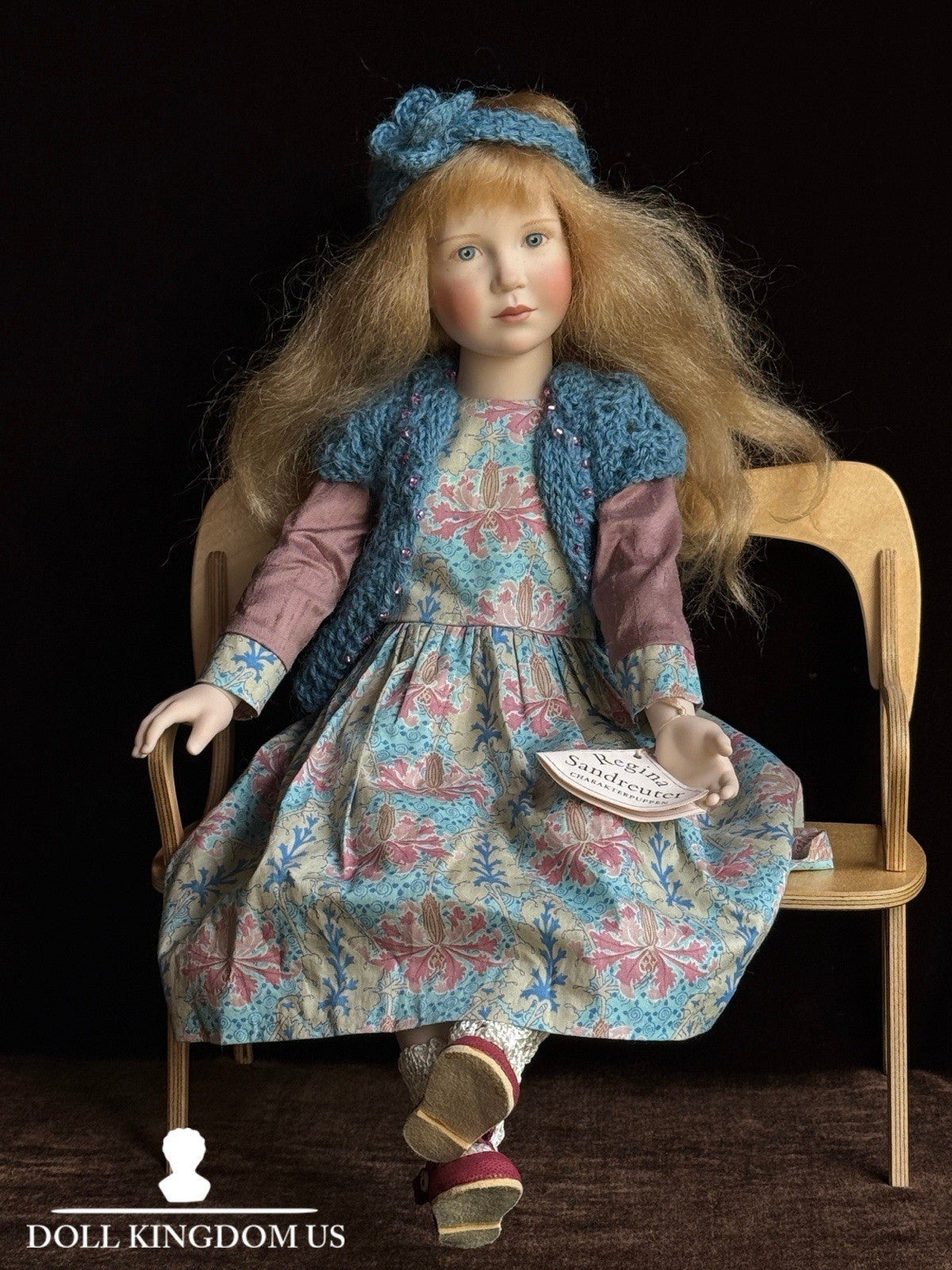 Collectible 17" Jointed Porcelain Pauline Doll German Artist Regina Sandreuter
