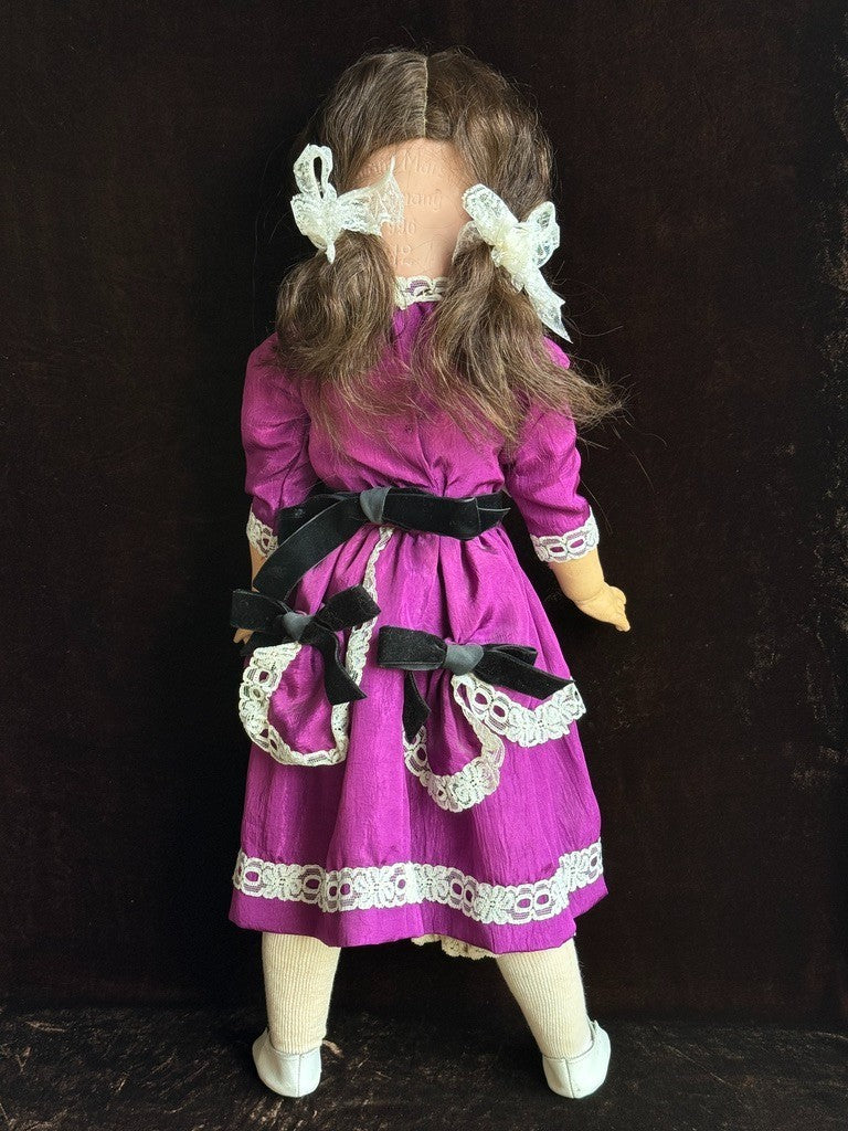 Antique German 25” Armand Marseille 996 Bisque Socket Head Toddler Doll