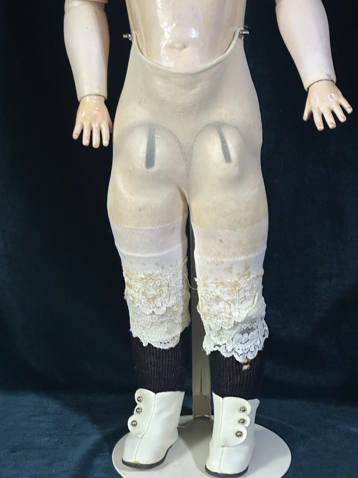 Antique German Shoenau & Hoffmeister Mold 5300 Bisque Head 23” Doll