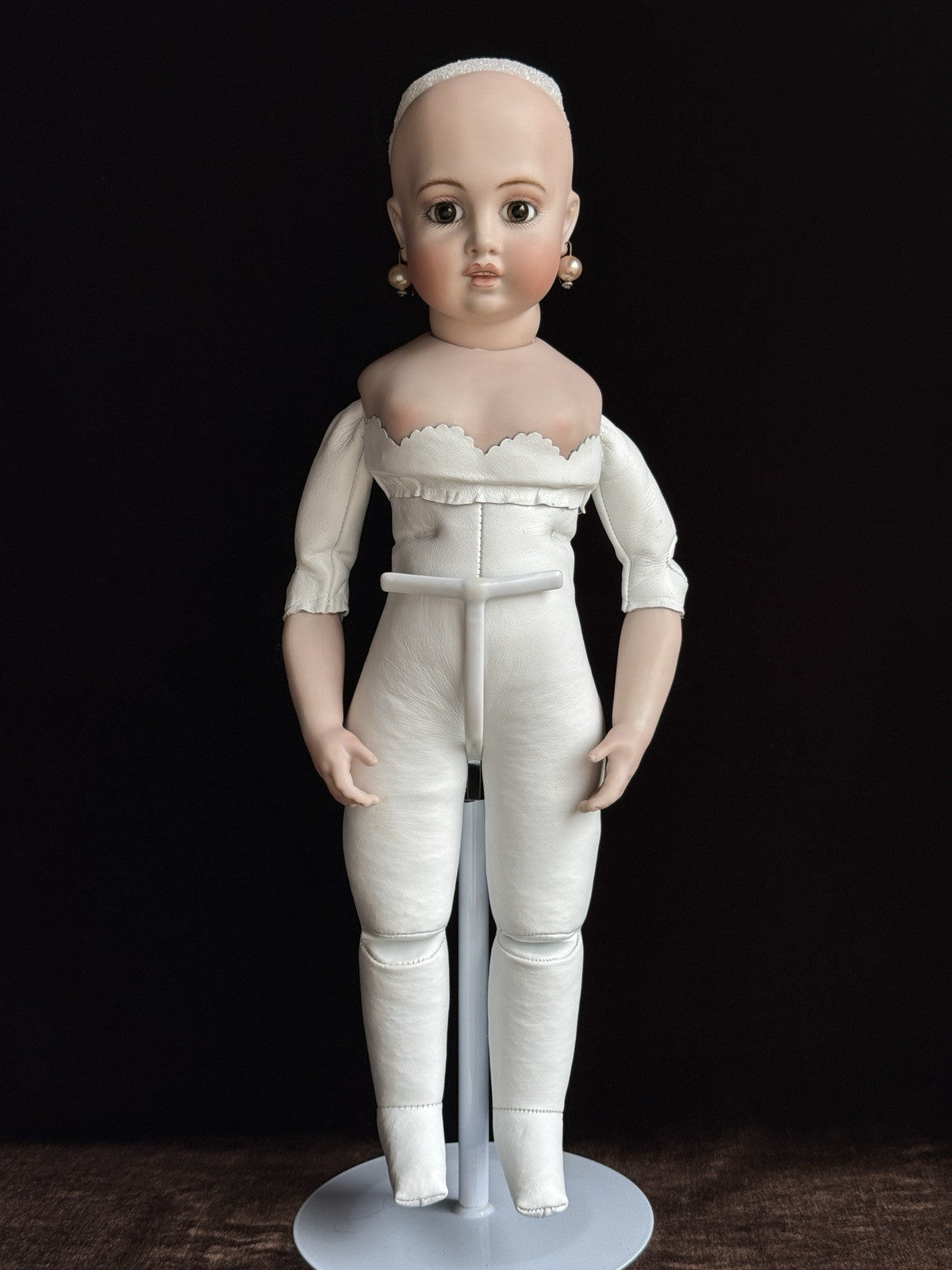 Porcelain 18” Reproduction of Antique French Bru Circle Dot Doll by Mimi