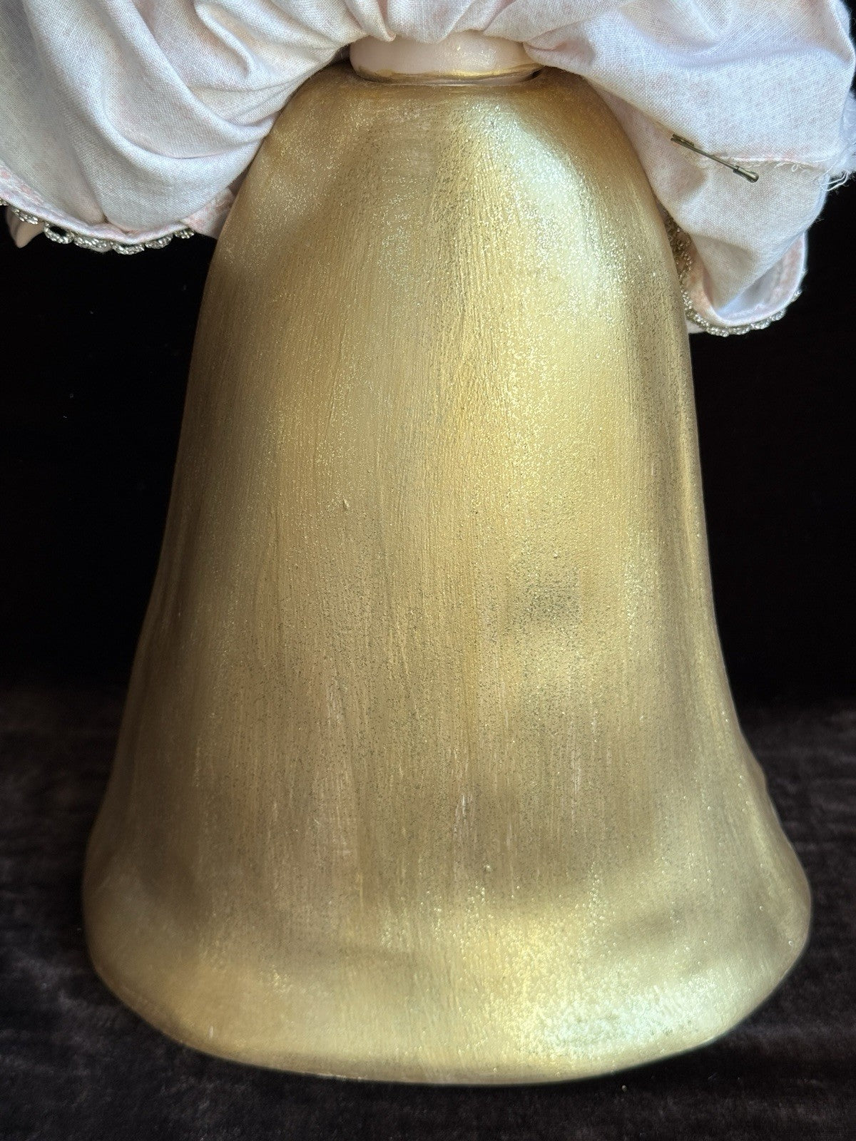 Porcelain Compo Reproduction of Antique French Doll with Surprise Skirt