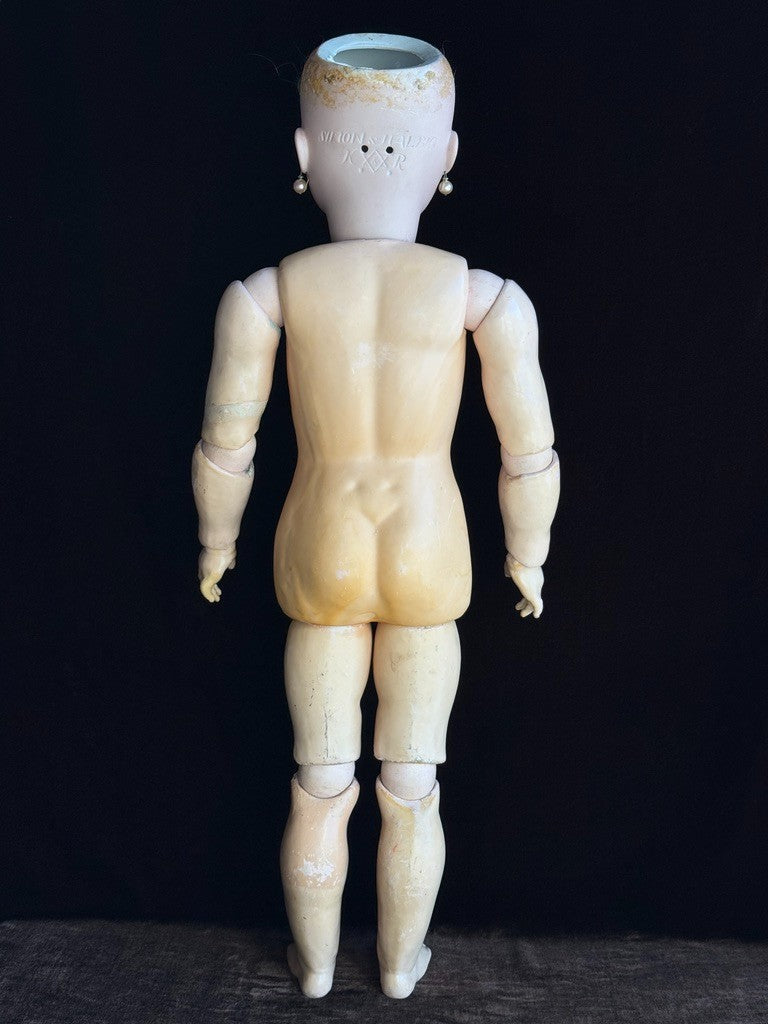 Antique German 28" Simon & Halbig Kammer & Reinhardt Bisque Head Doll