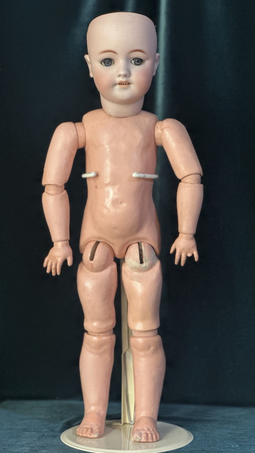 Antique German Simon Halbig Mold 550 20” Doll Bisque Head Composition Body