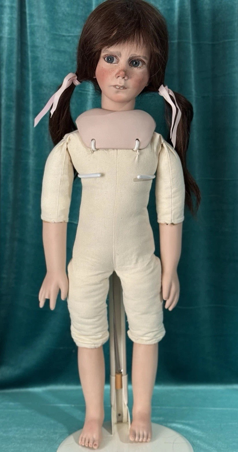 OOAK Porcelain 25” Doll “Angry Clementine” By German Artist Grossle-Schmidt