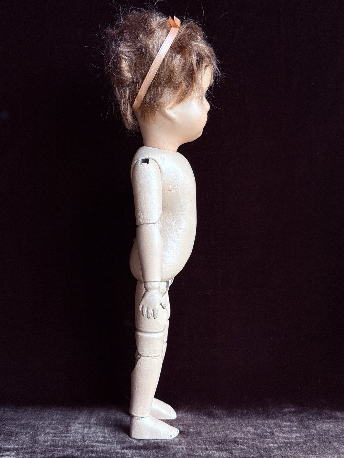 Antique American 15” Schoenhut Wooden Jointed Miss Dolly Doll