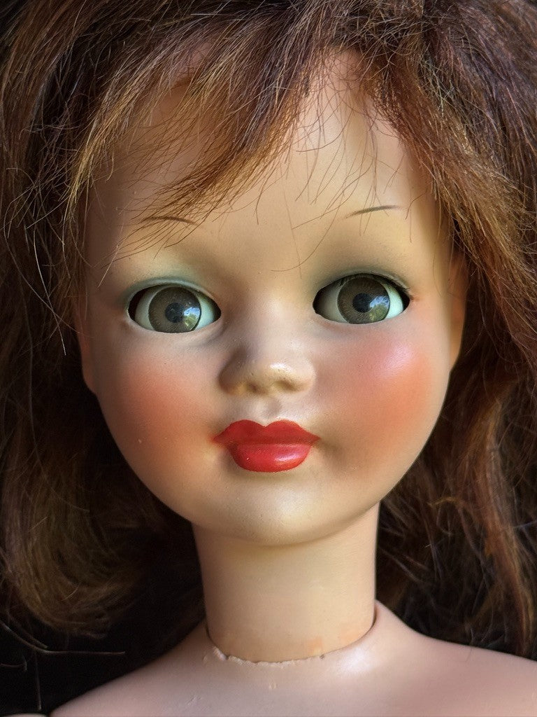 Rare Vintage Italian 25.5" Ottolini Sonia Flirty Eyes Plastic Fashion Doll