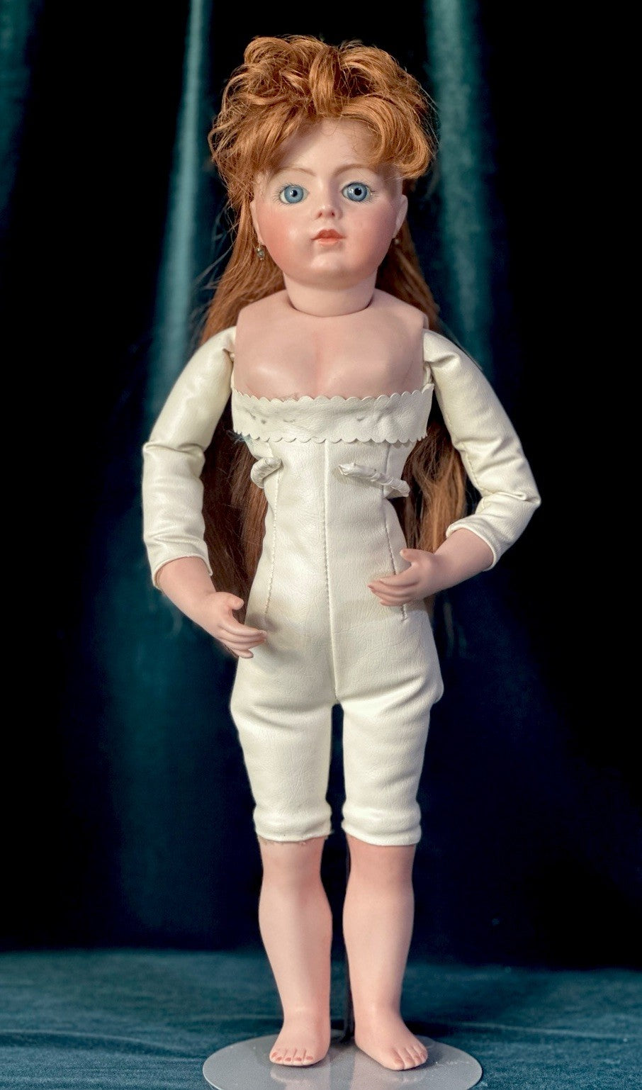 Artist Reproduction of Antique French Bru Jne 16” Doll Porcelain Head