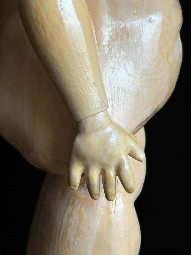 Antique German 22” Goebel B3 Bisque Head Composition Body Doll