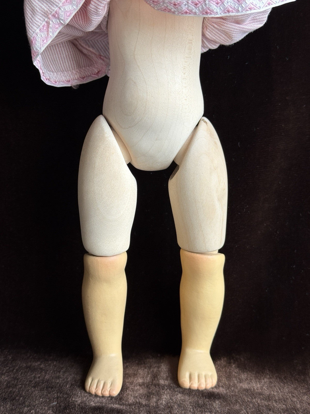 Vintage Italian ADO SANTINI Dolfi 13.5” Wood Carved Jointed Ann Doll LE 2000