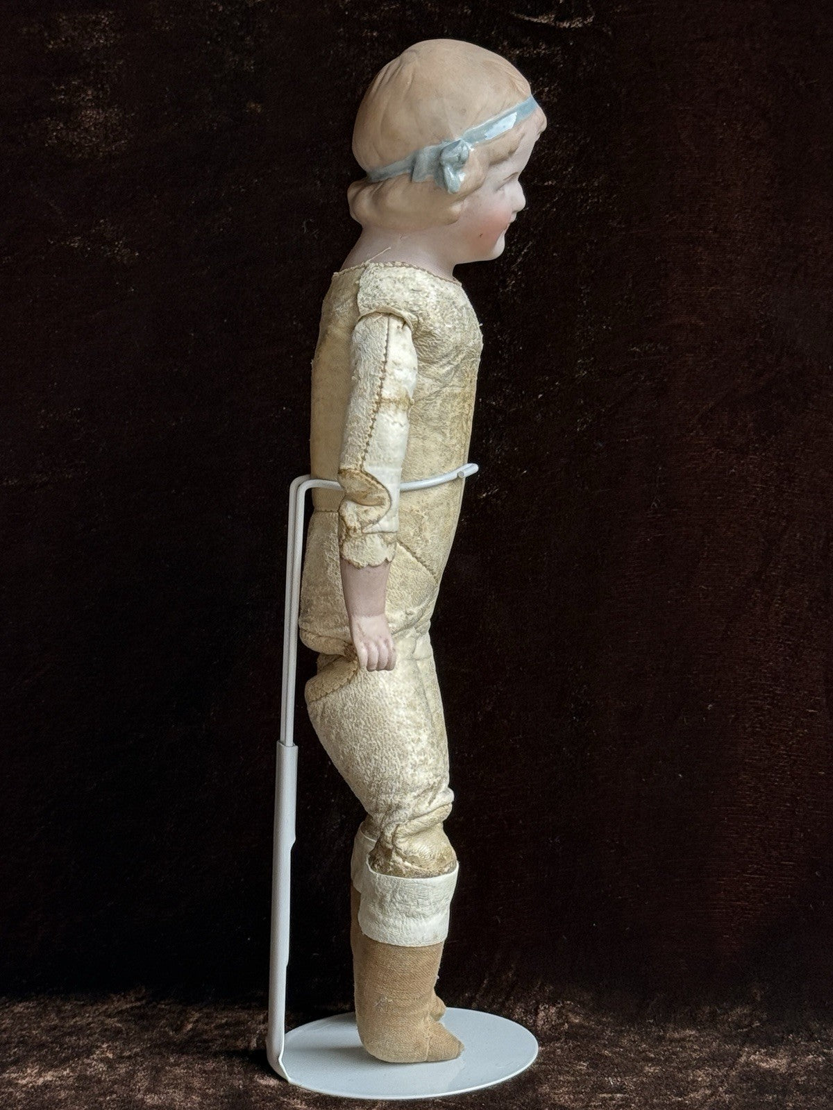 Antique German 11” Gebruder Heubach Coquette Bisque Shoulder Head Character Doll