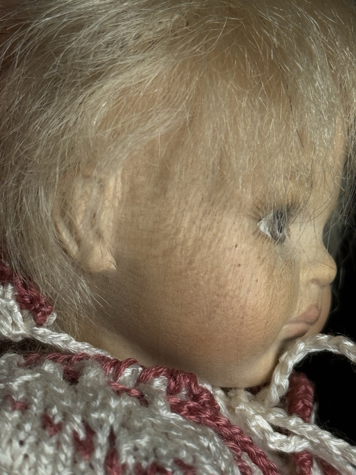 Collectible Erika Catellani 6” Carved Wooden Baby Doll LE 25