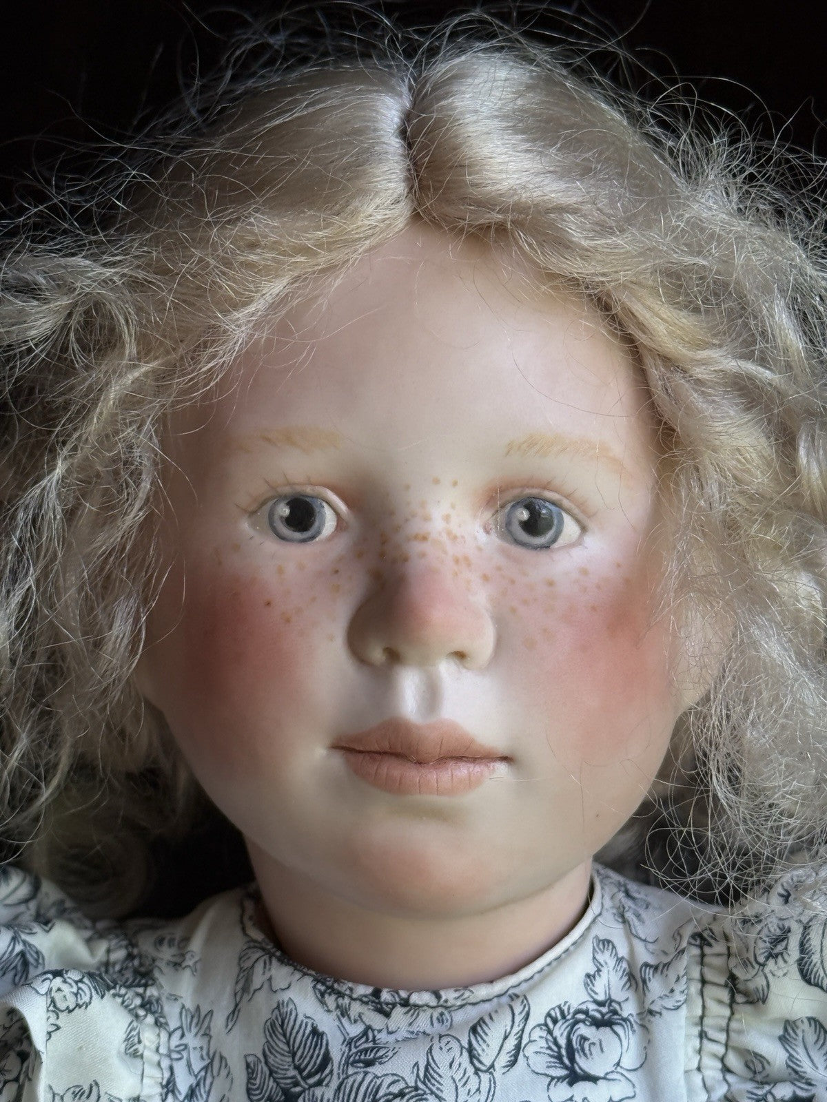 Set of 2 Porcelain Cloth Dolls by Artist Verena Eising