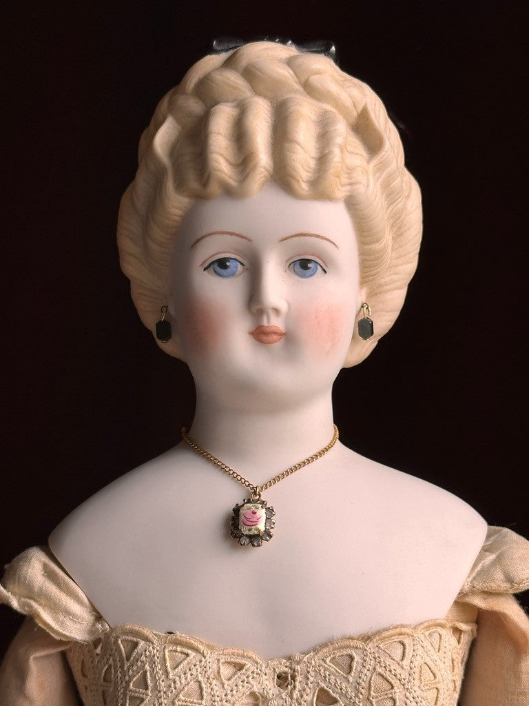 Vintage Porcelain 22” Signed Emma Clear Parian China Doll