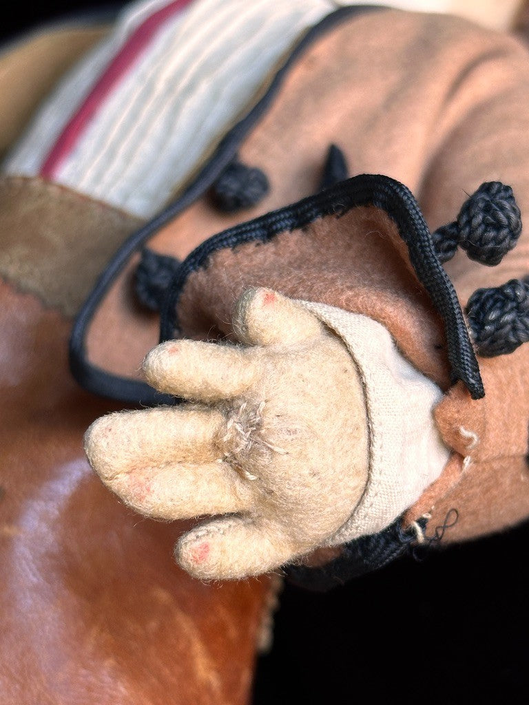 Rare Vintage Spanish TAF Talleres Arte Fuste Cowboy/Gaucho Lenci Style Felt Doll