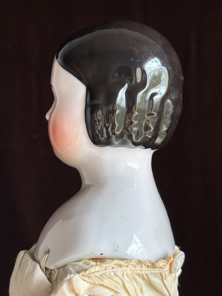 Antique German 20” Covered Wagon China Head Doll
