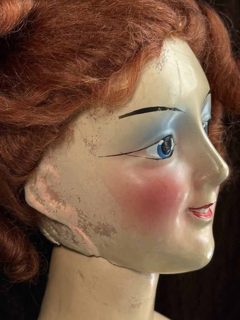 Rare Vintage American 28" Anita Novelty Co Composition Art Deco Boudoir Doll